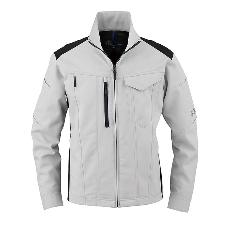 コーコス信岡 エコ・ストレッチ ブルゾン AE-9160 シルバー 5L 1枚（ご注文単位1枚）【直送品】