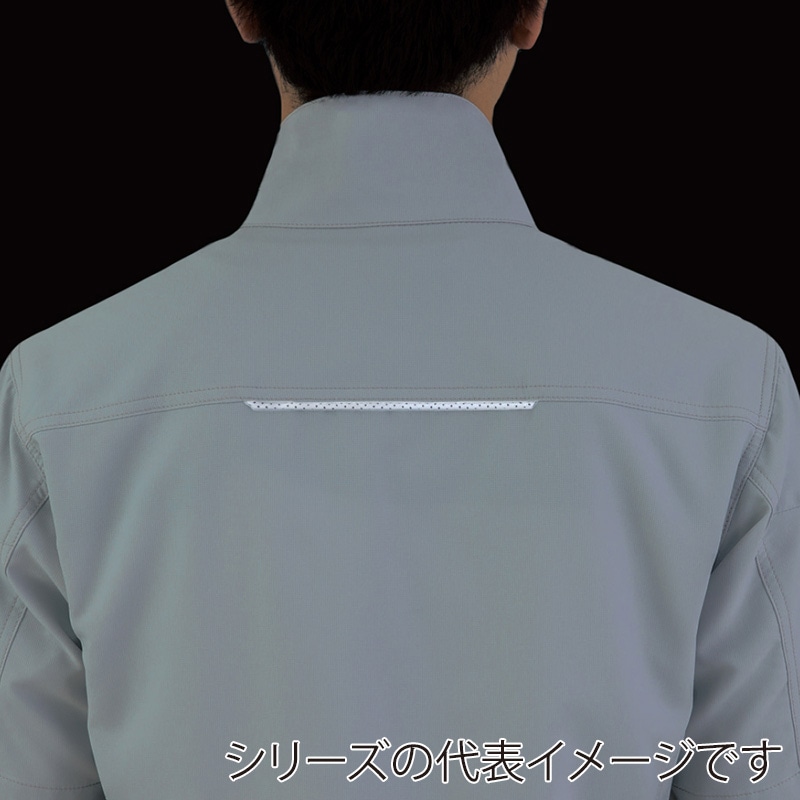 コーコス信岡 エコ・ストレッチ 半袖ブルゾン AE-9060 オレンジ LL 1枚（ご注文単位1枚）【直送品】