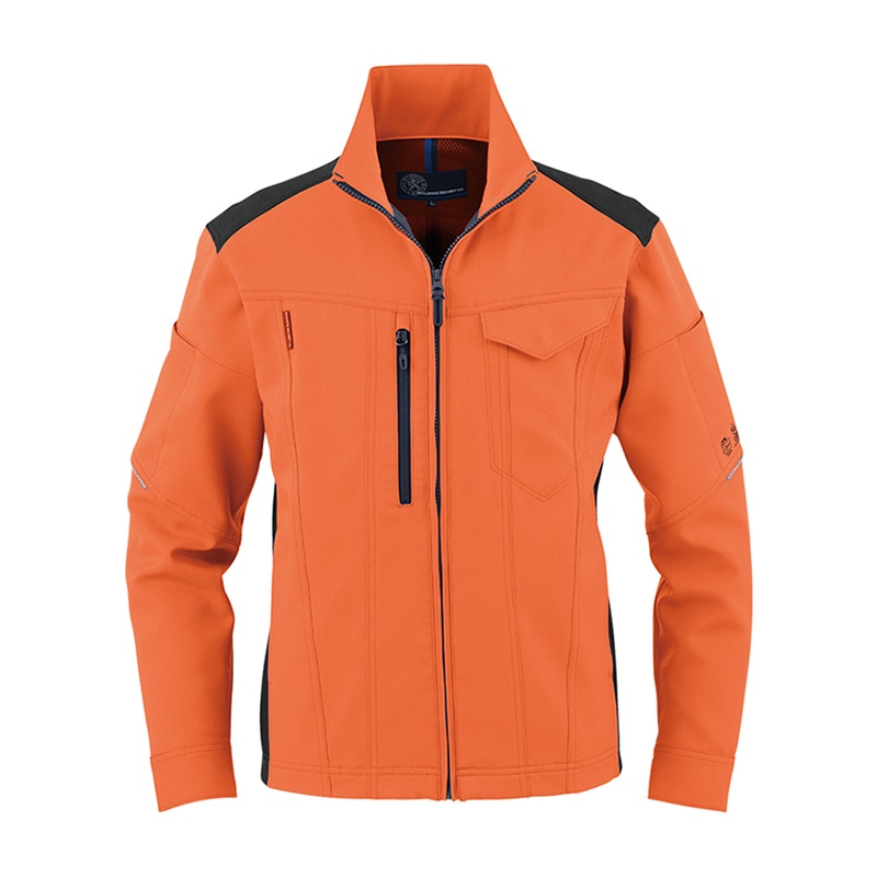 コーコス信岡 エコ・ストレッチ 長袖ブルゾン AE-9061 オレンジ 5L 1枚（ご注文単位1枚）【直送品】