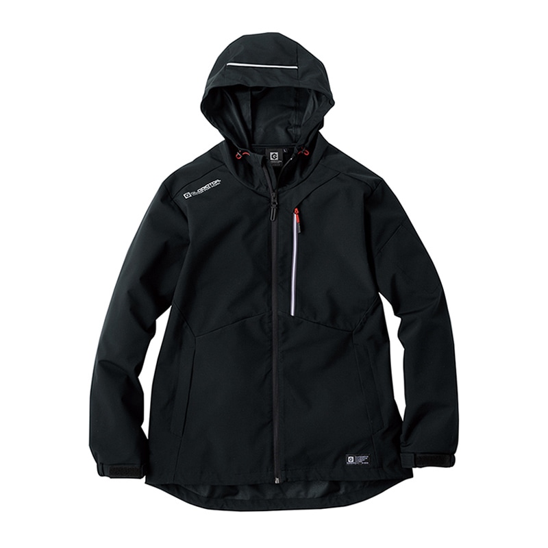 コーコス信岡 防風ストレッチパーカー G-1046 ブラック 3XL 1枚（ご注文単位1枚）【直送品】