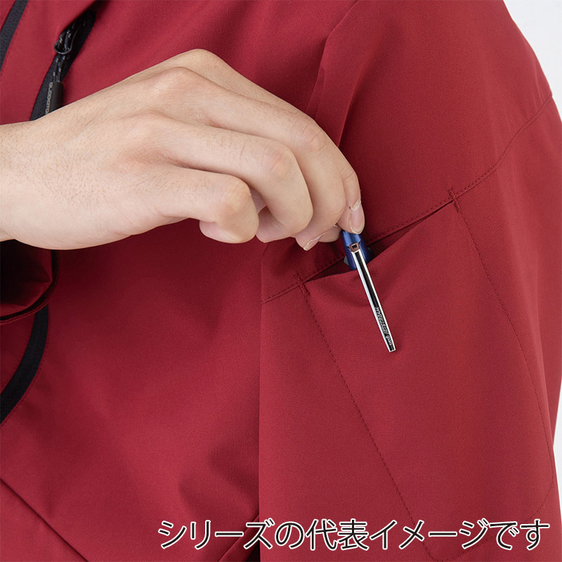 コーコス信岡 防風ストレッチパーカー G-1046 レッド XXL 1枚（ご注文単位1枚）【直送品】