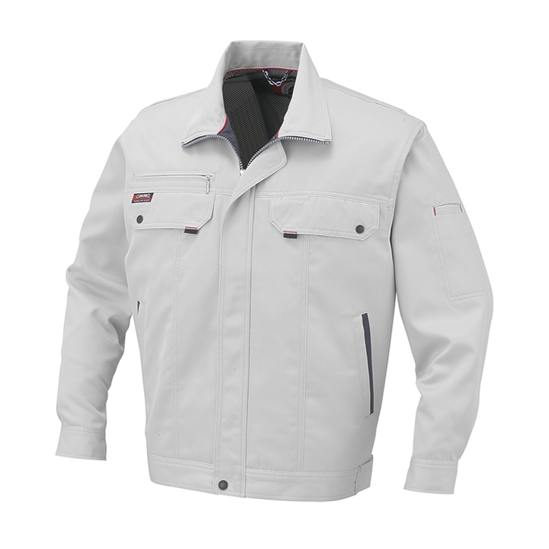 コーコス信岡 エコ・防汚ブルゾン K-7770 シルバーグレー L 1枚（ご注文単位1枚）【直送品】