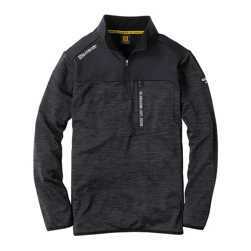 コーコス信岡 光吸収発熱 ハーフジップ長袖 G-9178 レッド XXL 1枚（ご注文単位1枚）【直送品】