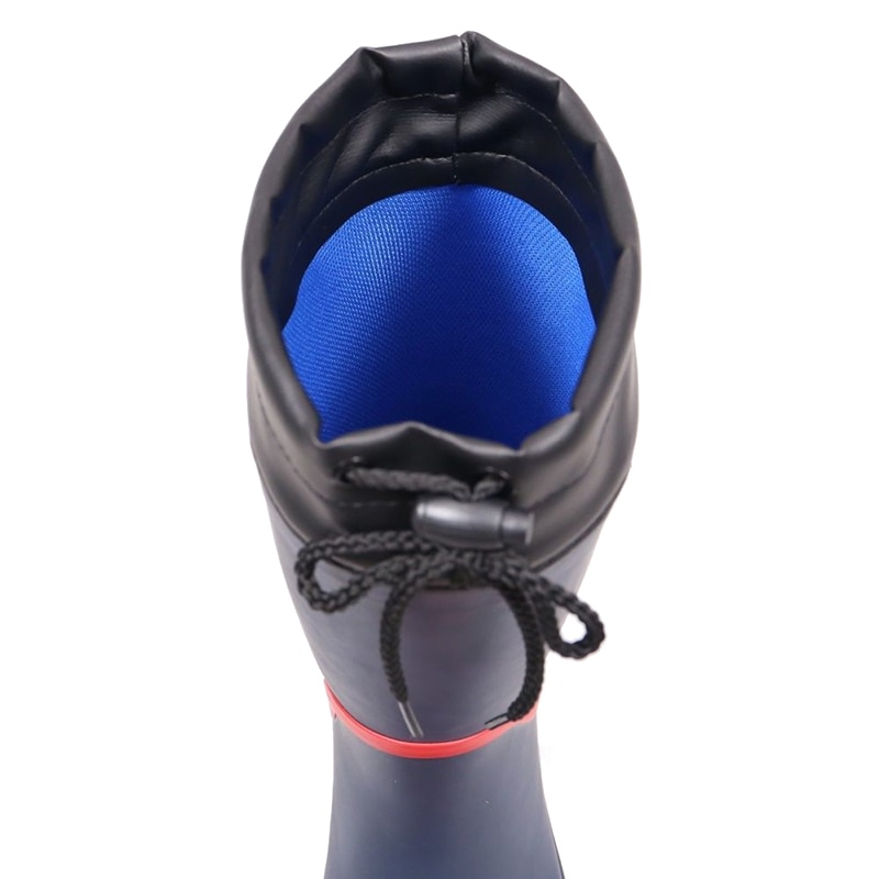 コーコス信岡 紳士 カバー付カラーショートブーツ HB-787 レッド/ネイビー XL 1組（ご注文単位1組）【直送品】