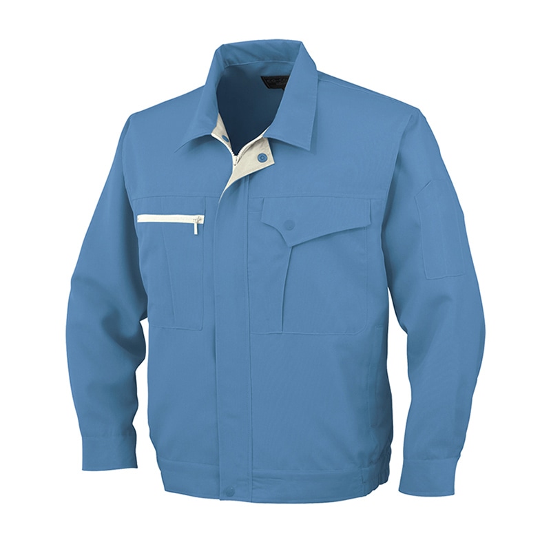 コーコス信岡 長袖ブルゾン K-11201 ブルー LL 1枚（ご注文単位1枚）【直送品】