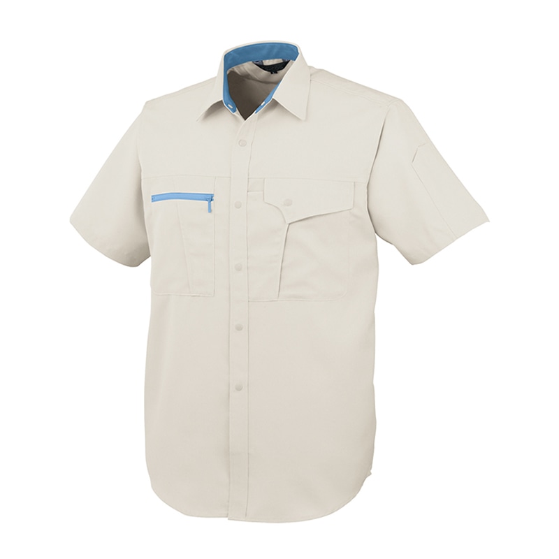 コーコス信岡 半袖シャツ K-11207 アイボリー M 1枚（ご注文単位1枚）【直送品】