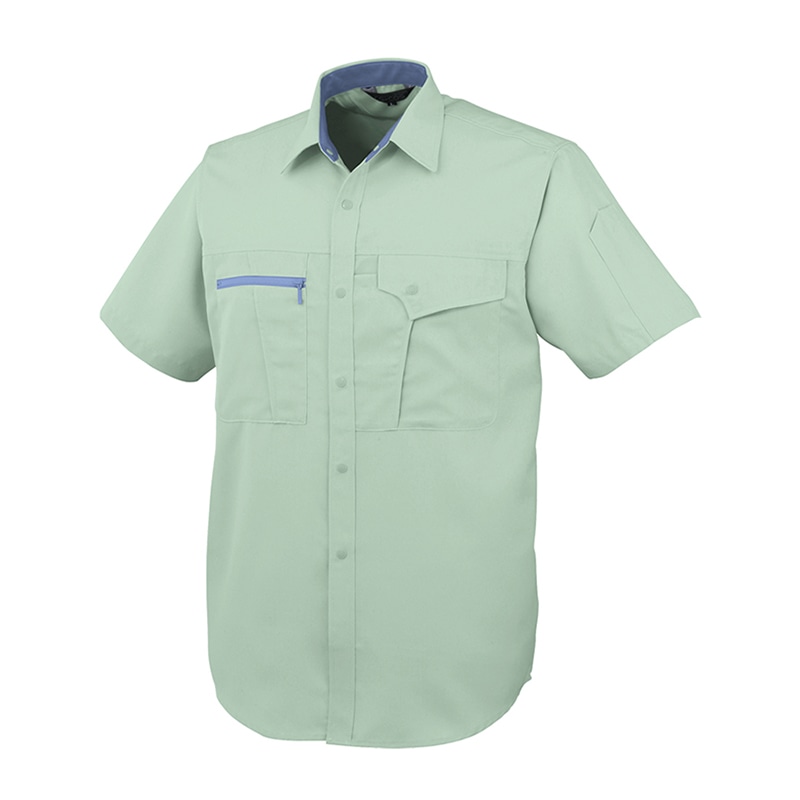 コーコス信岡 半袖シャツ K-11207 グリーン 4L 1枚（ご注文単位1枚）【直送品】