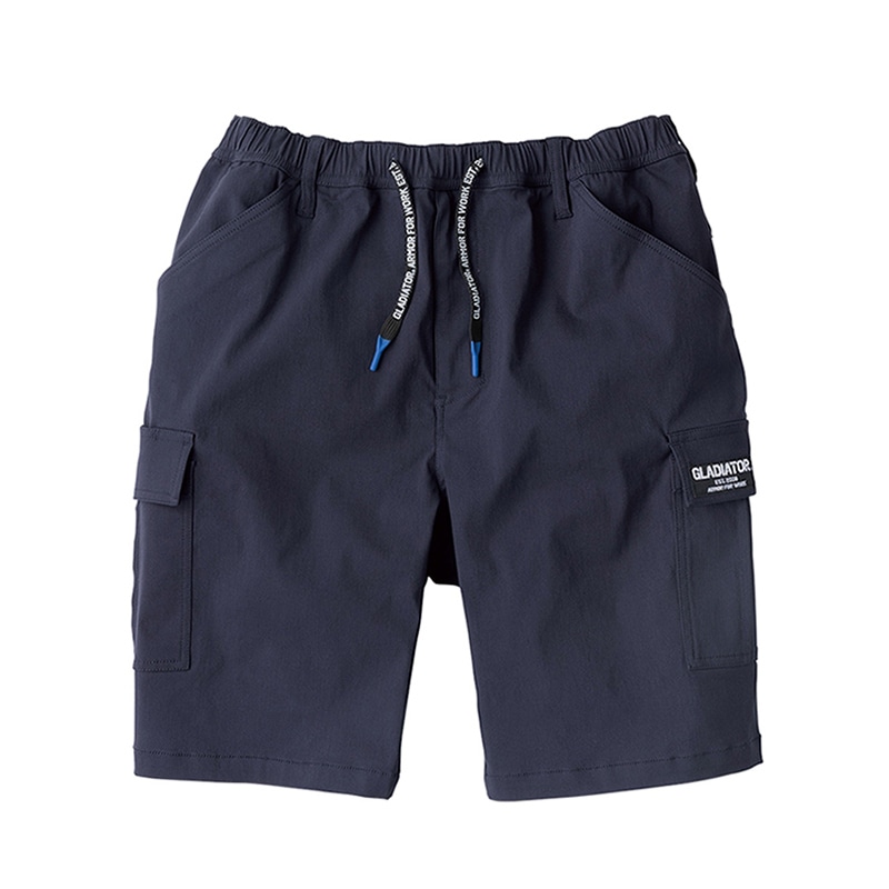 コーコス信岡 冷感ストレッチライト ショートカーゴ G-2016 ネイビー XS 1枚（ご注文単位1枚）【直送品】