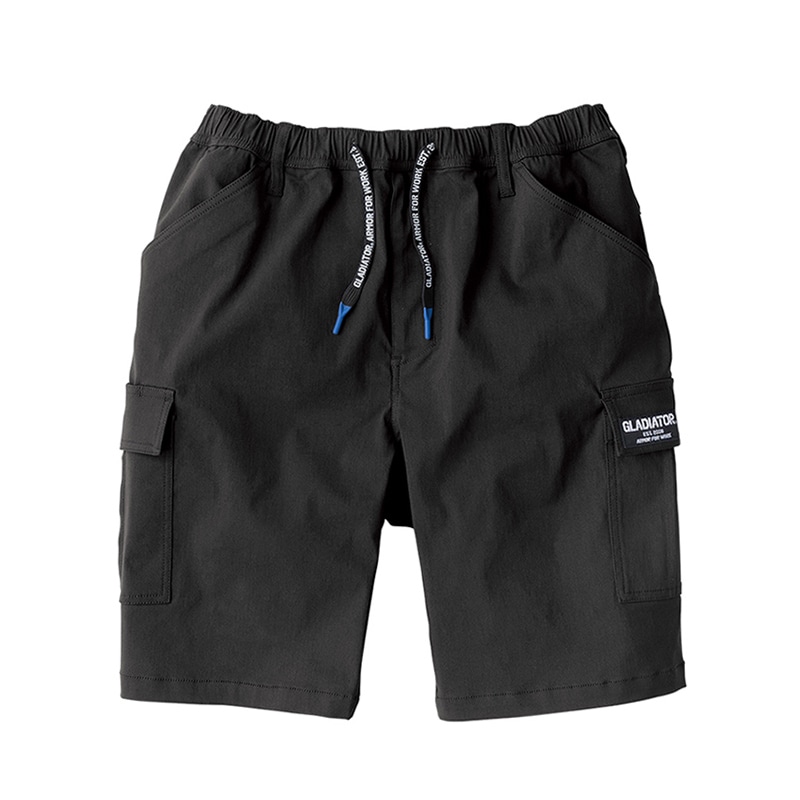 コーコス信岡 冷感ストレッチライト ショートカーゴ G-2016 ブラック M 1枚（ご注文単位1枚）【直送品】