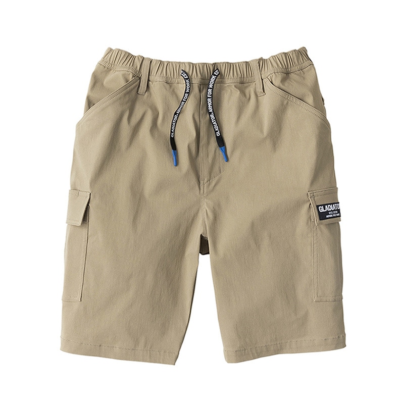 コーコス信岡 冷感ストレッチライト ショートカーゴ G-2016 カーキ M 1枚（ご注文単位1枚）【直送品】