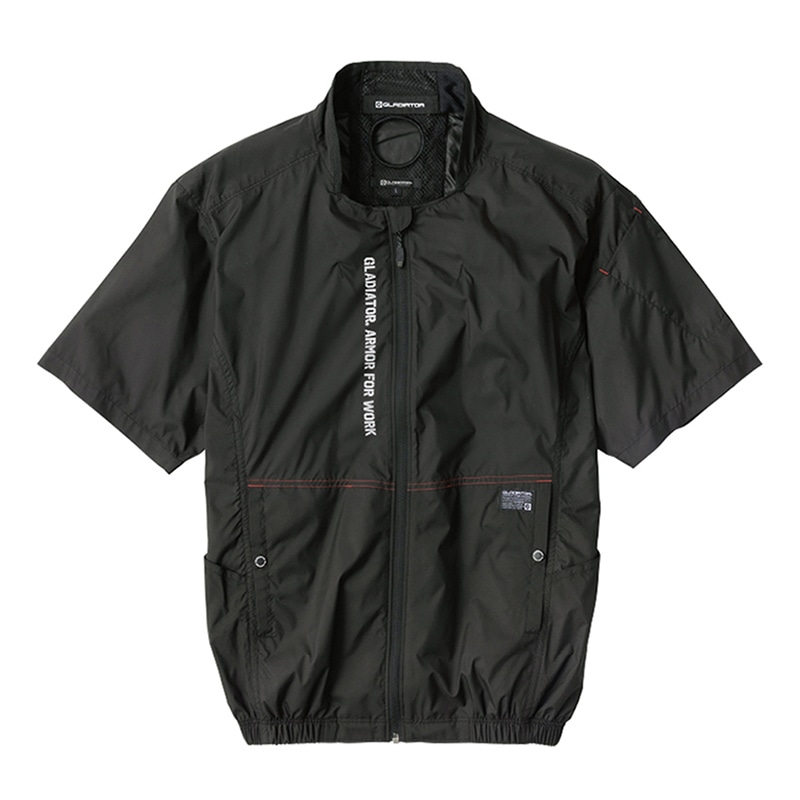 コーコス信岡 ボルトクール LITE 半袖ブルゾン GL-4020 ブラック 3XL 1枚（ご注文単位1枚）【直送品】