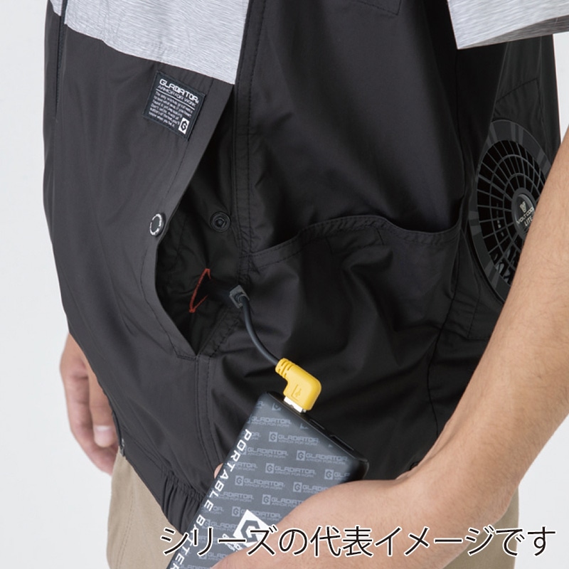 コーコス信岡 ボルトクール LITE 半袖ブルゾン GL-4020 モクグレー XS 1枚（ご注文単位1枚）【直送品】