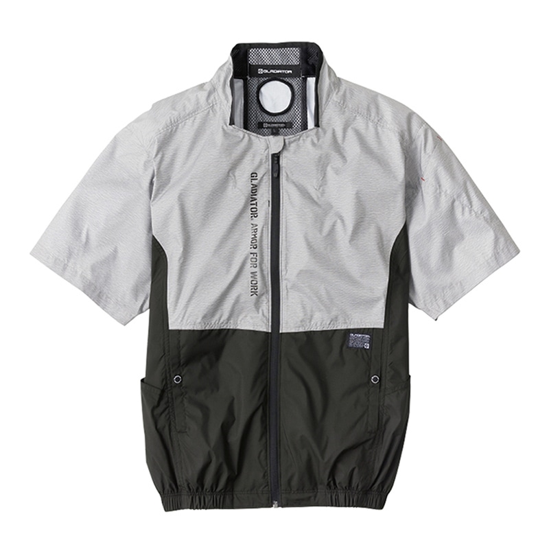 コーコス信岡 ボルトクール LITE 半袖ブルゾン GL-4020 モクグレー S 1枚（ご注文単位1枚）【直送品】