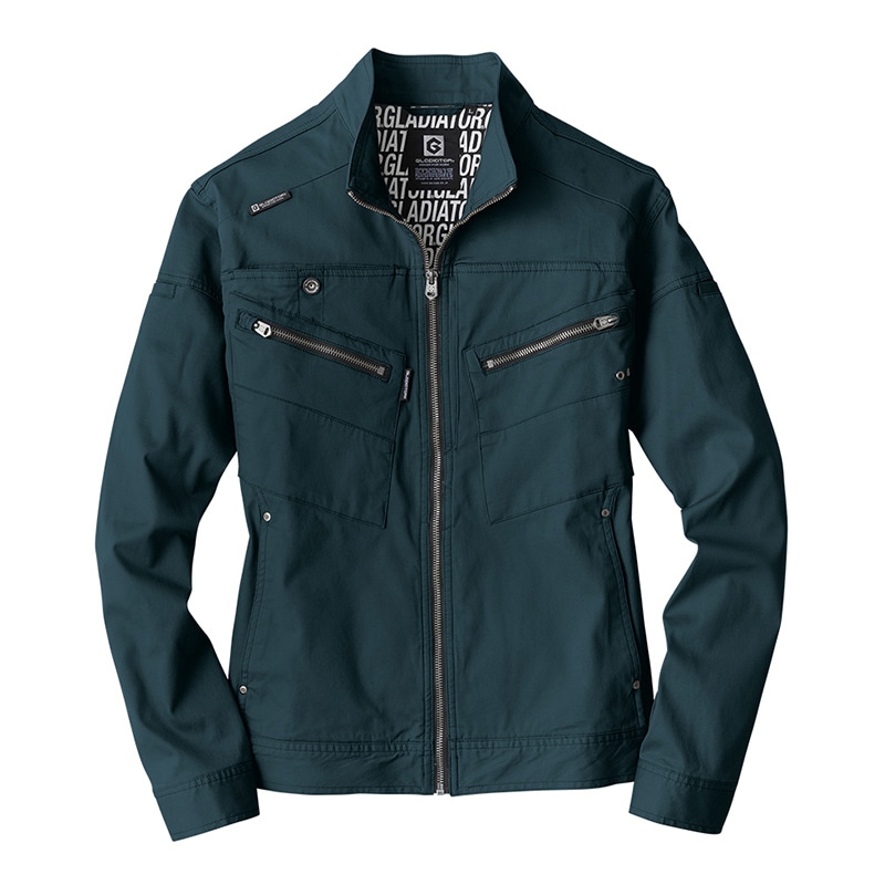 コーコス信岡 ストレッチ マイクロヘリンボンジャケット GA-3930 ネイビー 5L 1枚（ご注文単位1枚）【直送品】