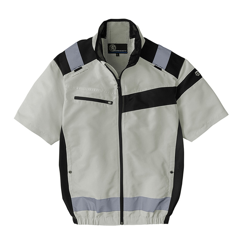 コーコス信岡 エコ・ボルトクール セーフティー 半袖ブルゾン AE-5560 グレー 3XL 1枚（ご注文単位1枚）【直送品】