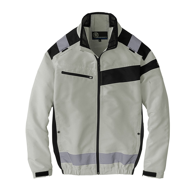 コーコス信岡 エコ・ボルトクール セーフティー 長袖ブルゾン AE-5561 グレー 4XL 1枚（ご注文単位1枚）【直送品】