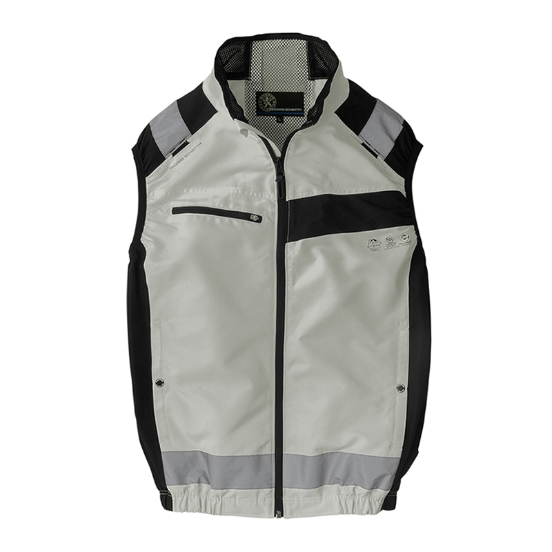 コーコス信岡 エコ・ボルトクール セーフティー ベスト AE-5569 グレー M 1枚（ご注文単位1枚）【直送品】