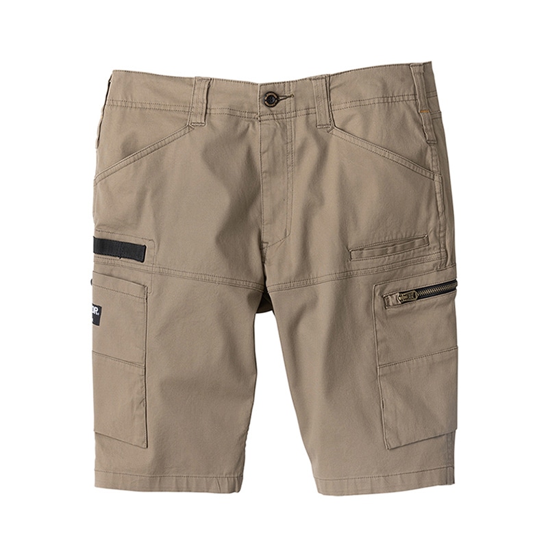 コーコス信岡 ストレッチ マイクロヘリンボンショートカーゴ GA-3936 カーキ S 1枚（ご注文単位1枚）【直送品】