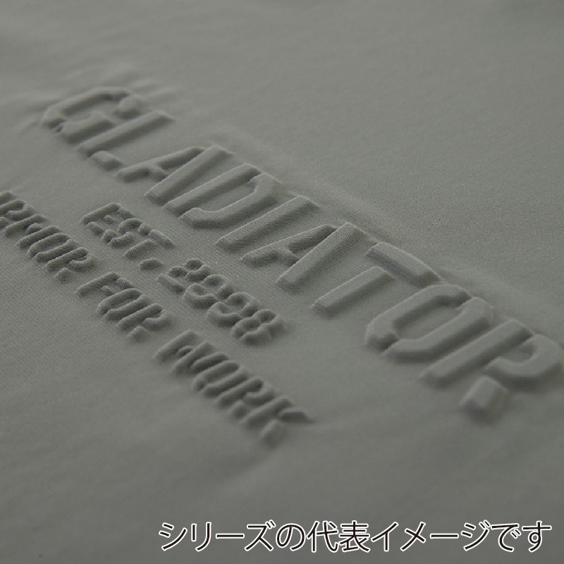 コーコス信岡 冷感ストレッチモックネック 長袖シャツ G-7528 ライトアーミー L 1枚(ご注文単位1枚)【直送品】