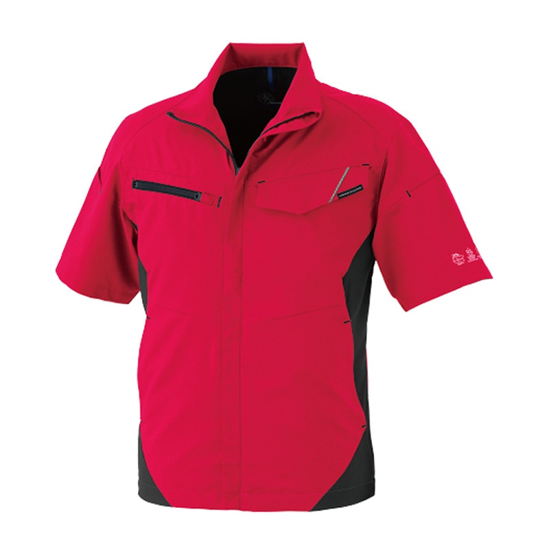 コーコス信岡 エコ・ストレッチ 半袖ブルゾン AE-8090 LL 1枚（ご注文単位1枚）【直送品】