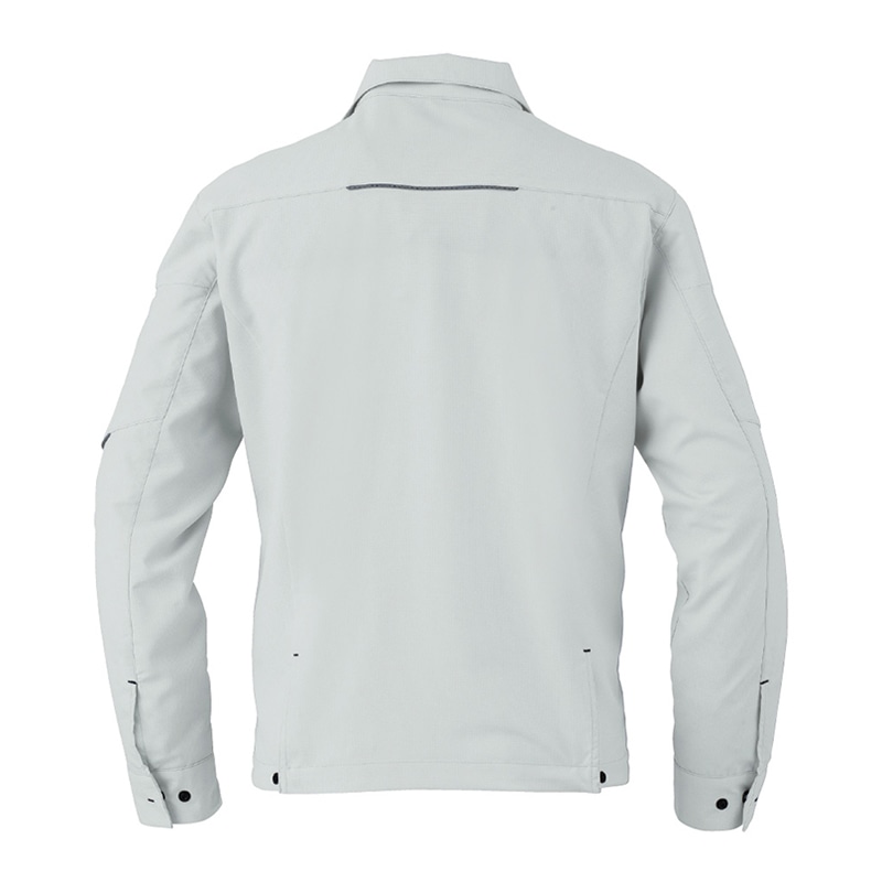 コーコス信岡 エコ・裏綿ストレッチ ブルゾン AE-8190 シルバー 6L 1枚（ご注文単位1枚）【直送品】