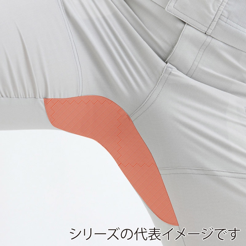 コーコス信岡 エコ・裏綿ストレッチ スラックス AE-8193 シルバー L 1枚（ご注文単位1枚）【直送品】