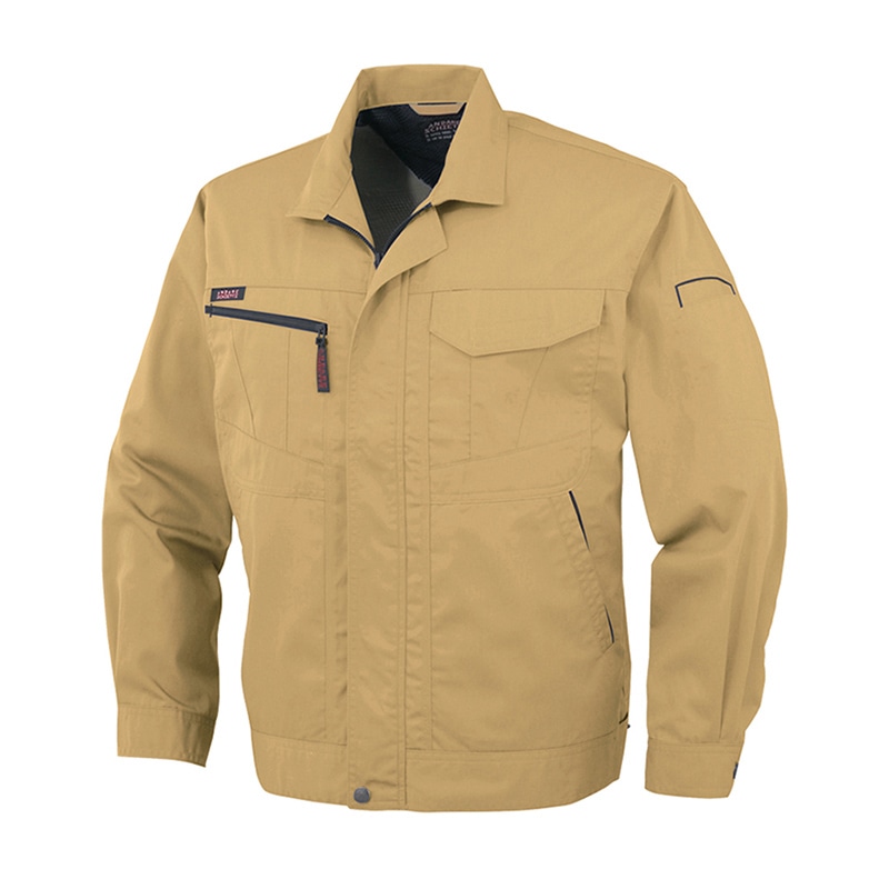 コーコス信岡 長袖ブルゾン A-761 キャメルベージュ LL 1枚（ご注文単位1枚）【直送品】