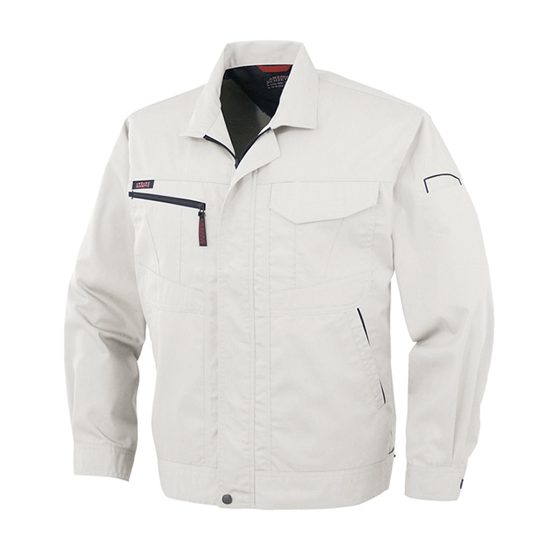 コーコス信岡 長袖ブルゾン A-761 プラチナシルバー SS 1枚（ご注文単位1枚）【直送品】