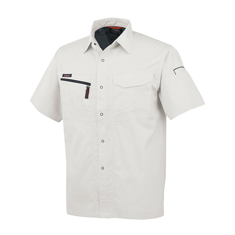 コーコス信岡 半袖シャツ A-767 プラチナシルバー EL 1枚（ご注文単位1枚）【直送品】