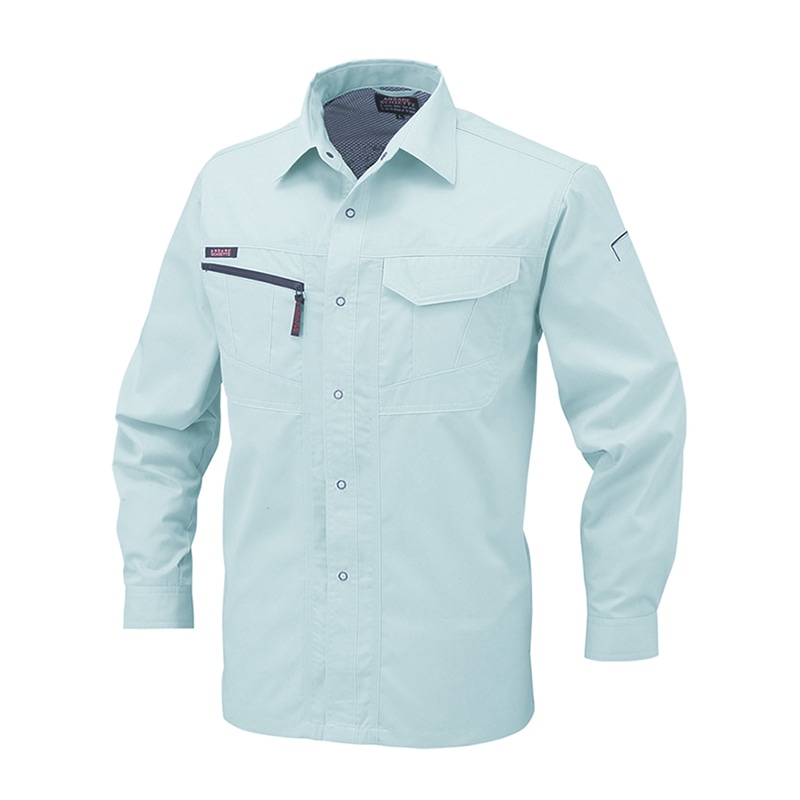 コーコス信岡 長袖シャツ A-768 パウダーグリーン 4L 1枚（ご注文単位1枚）【直送品】