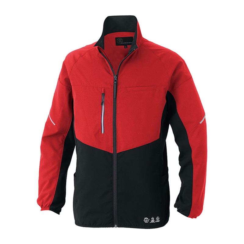 コーコス信岡 エコボトルテック ストレッチジャケット AE-3020 レッド 5L 1枚（ご注文単位1枚）【直送品】