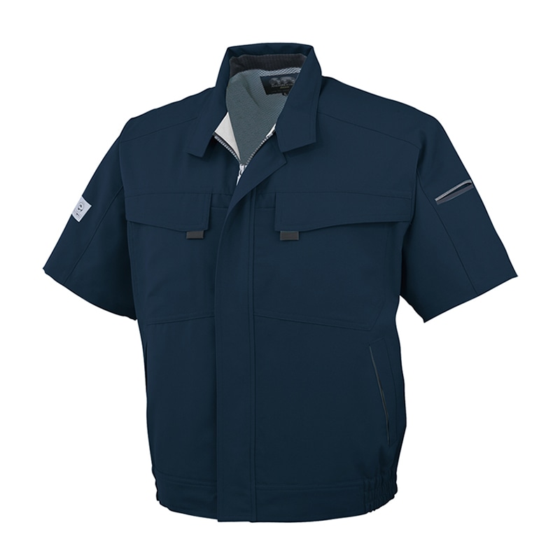 コーコス信岡 エコ・製品制電 半袖ブルゾン A-3360 ネイビー  SS 1枚（ご注文単位1枚）【直送品】