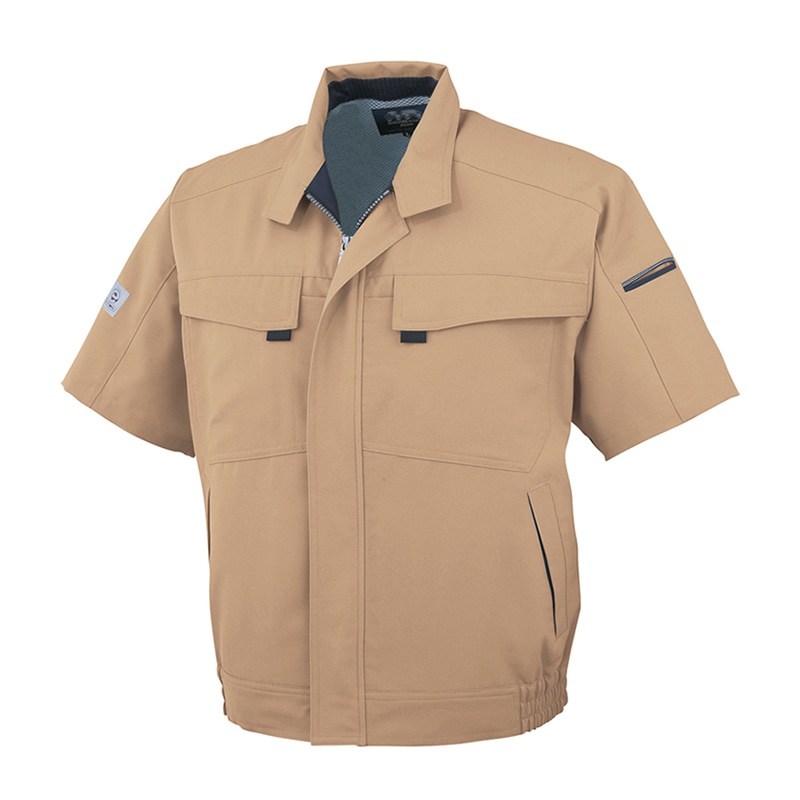 コーコス信岡 エコ・製品制電 半袖ブルゾン A-3360 ベージュ  4L 1枚（ご注文単位1枚）【直送品】