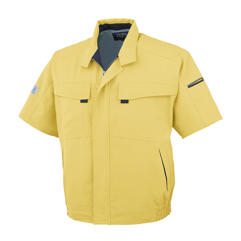 コーコス信岡 エコ・製品制電 半袖ブルゾン A-3360 マスタード  M 1枚（ご注文単位1枚）【直送品】