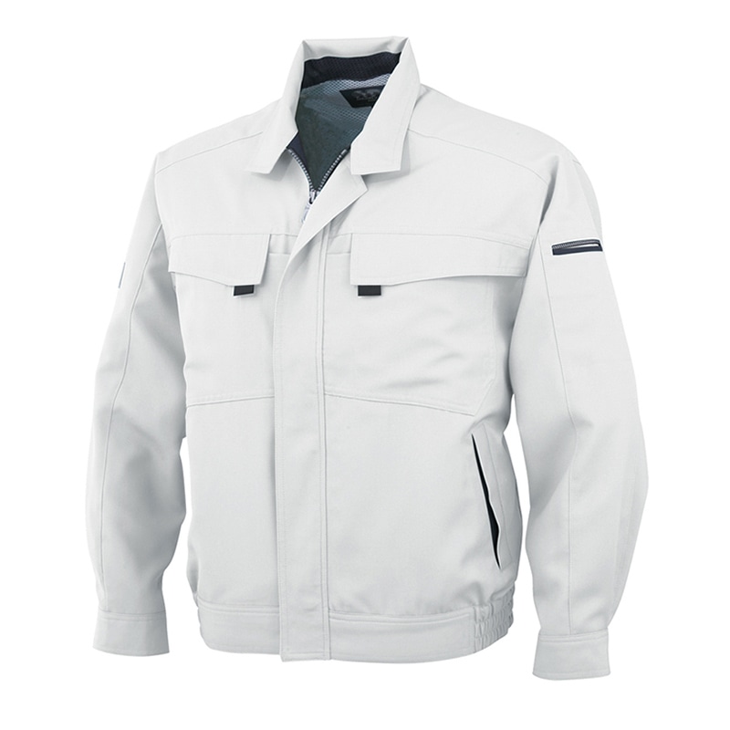 コーコス信岡 エコ・製品制電 長袖ブルゾン A-3361 シルバー  M 1枚（ご注文単位1枚）【直送品】