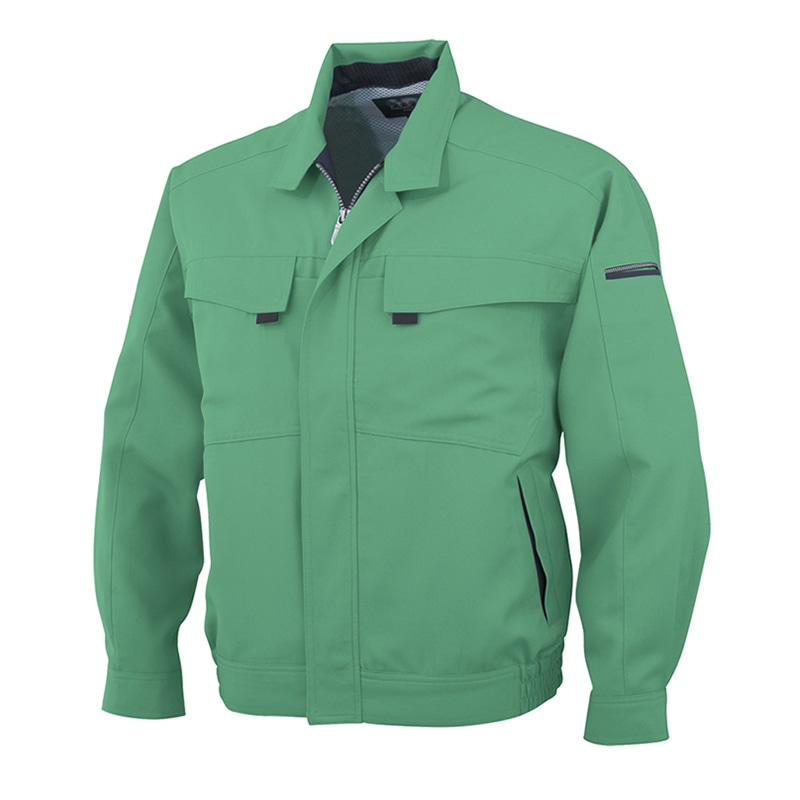 コーコス信岡 エコ・製品制電 長袖ブルゾン A-3361 グリーン  5L 1枚（ご注文単位1枚）【直送品】