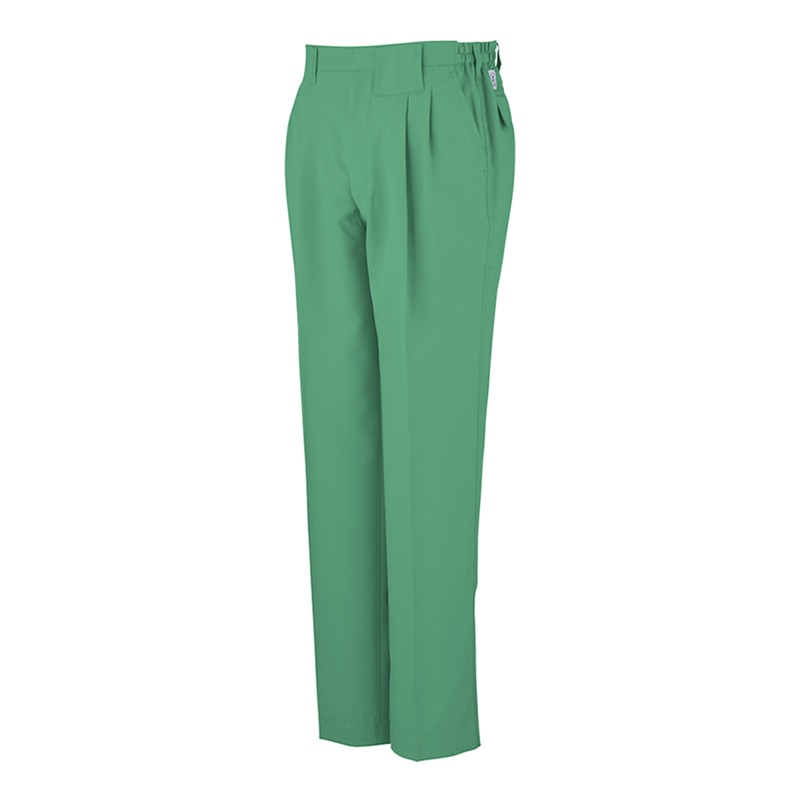 コーコス信岡 エコ・製品制電 ツータックスラックス 脇ゴム A-3363 グリーン  EL 1枚（ご注文単位1枚）【直送品】