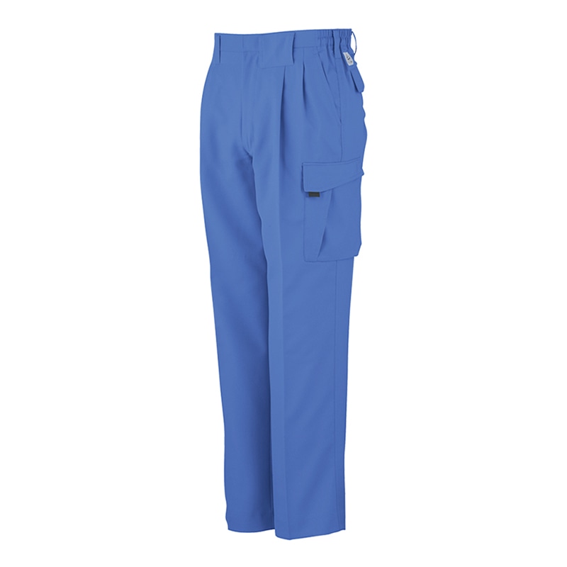 コーコス信岡 エコ・製品制電 ツータックフィッシング 脇ゴム A-3365 ブルー  S 1枚（ご注文単位1枚）【直送品】