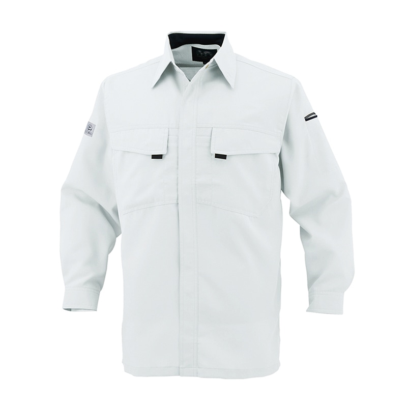 コーコス信岡 エコ・製品制電 長袖シャツ A-3368 シルバー  SS 1枚（ご注文単位1枚）【直送品】