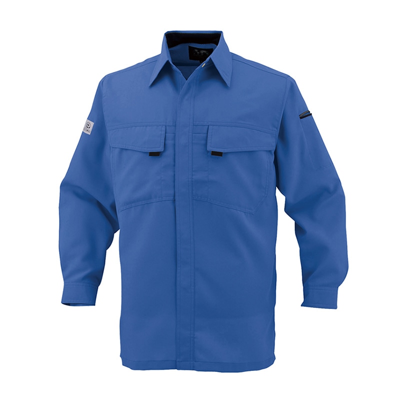 コーコス信岡 エコ・製品制電 長袖シャツ A-3368 ブルー  4L 1枚（ご注文単位1枚）【直送品】