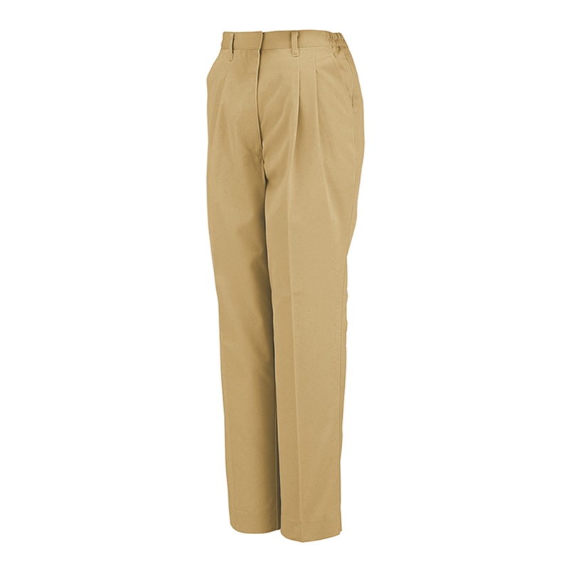 コーコス信岡 レディース ツータックスラックス A-1764 キャメルべージュ S 1枚（ご注文単位1枚）【直送品】