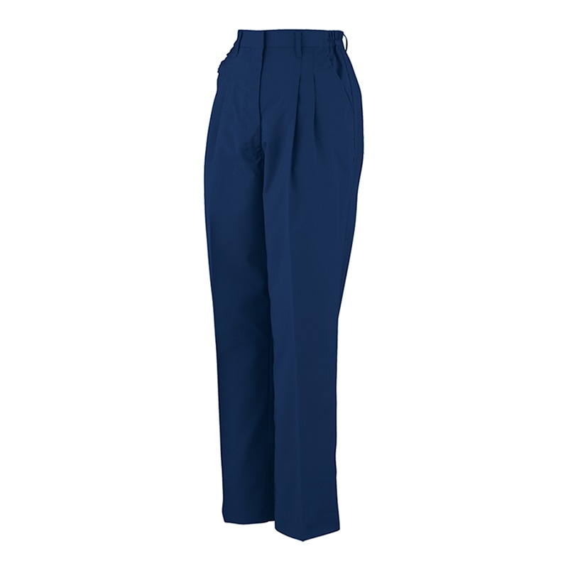 コーコス信岡 エコストレッチ レディース ツータックスラックス H-194 ネイビー 4L 1枚（ご注文単位1枚）【直送品】