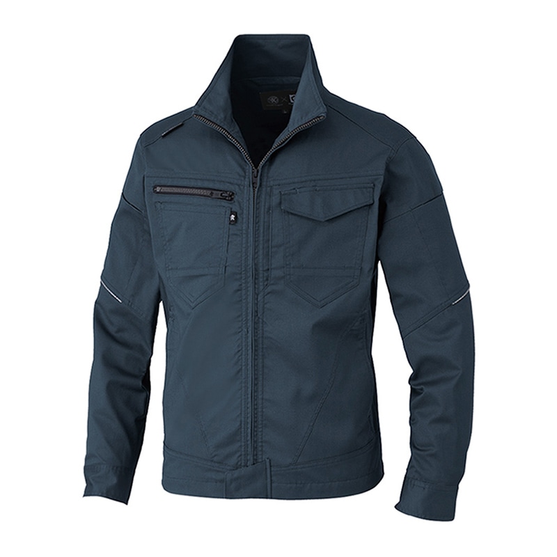 コーコス信岡 ストレッチ長袖ブルゾン AG-3081 ネイビー M 1枚（ご注文単位1枚）【直送品】