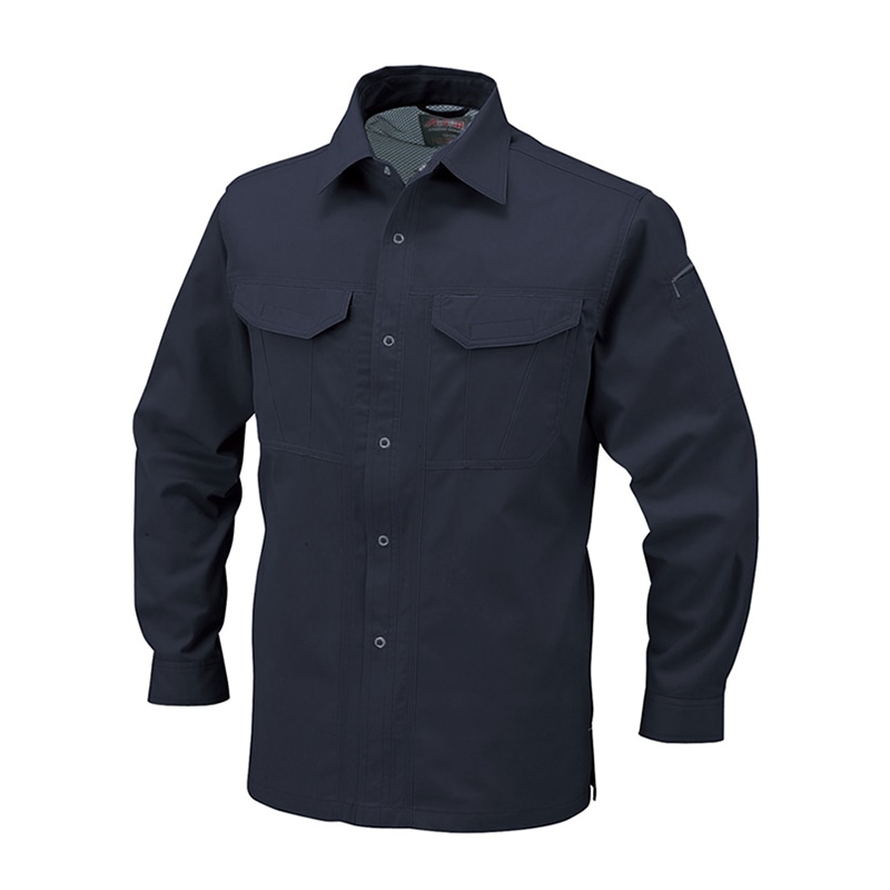 コーコス信岡 抗菌防臭・防縮 長袖シャツ A-748 シールズネイビー S 1枚(ご注文単位1枚)【直送品】