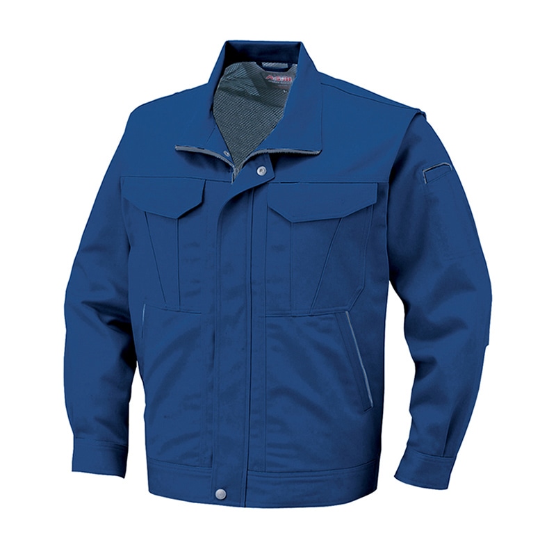 コーコス信岡 抗菌防臭・防縮 ブルゾン 前ファスナー A-1740 ダークアズーリ 4L 1枚（ご注文単位1枚）【直送品】