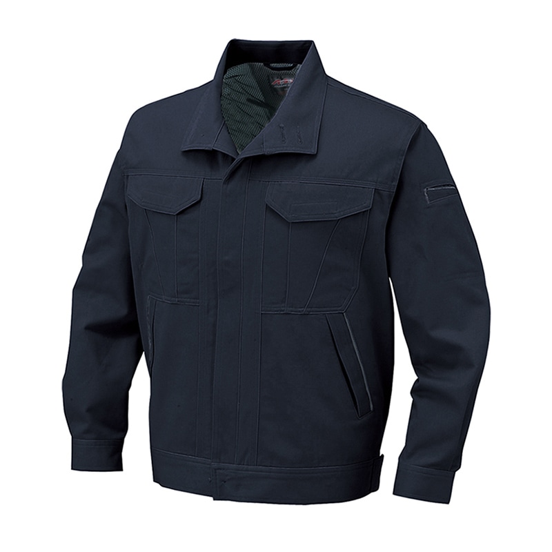 コーコス信岡 抗菌防臭・防縮 ブルゾン 前ヒヨクボタン A-1742 シールズネイビー LL 1枚（ご注文単位1枚）【直送品】