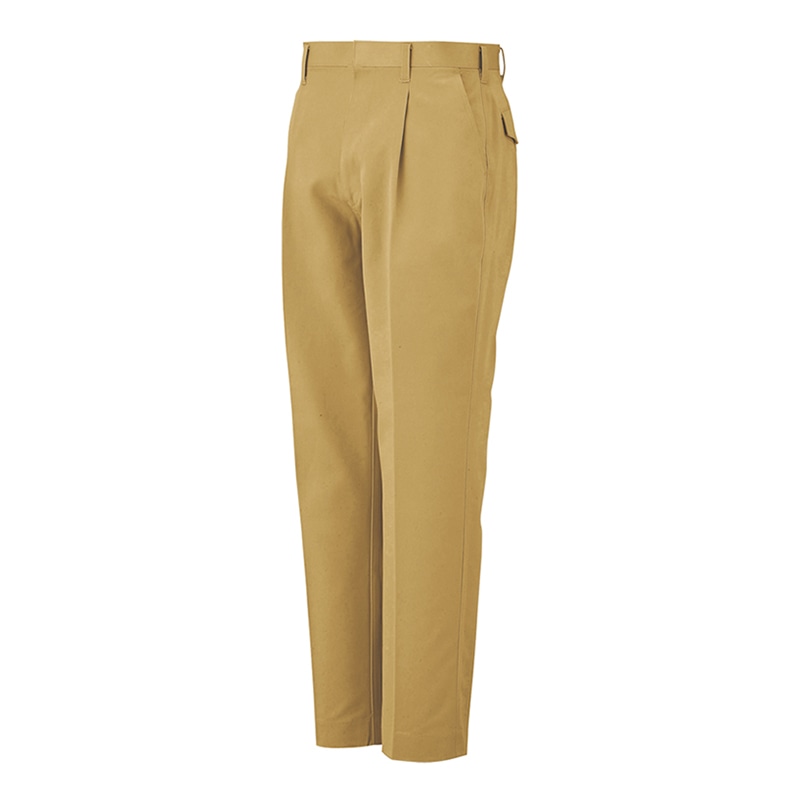 コーコス信岡 抗菌防臭・防縮 ワンタックスラックス A-1743 キャメルベージュ 82cm 1枚（ご注文単位1枚）【直送品】