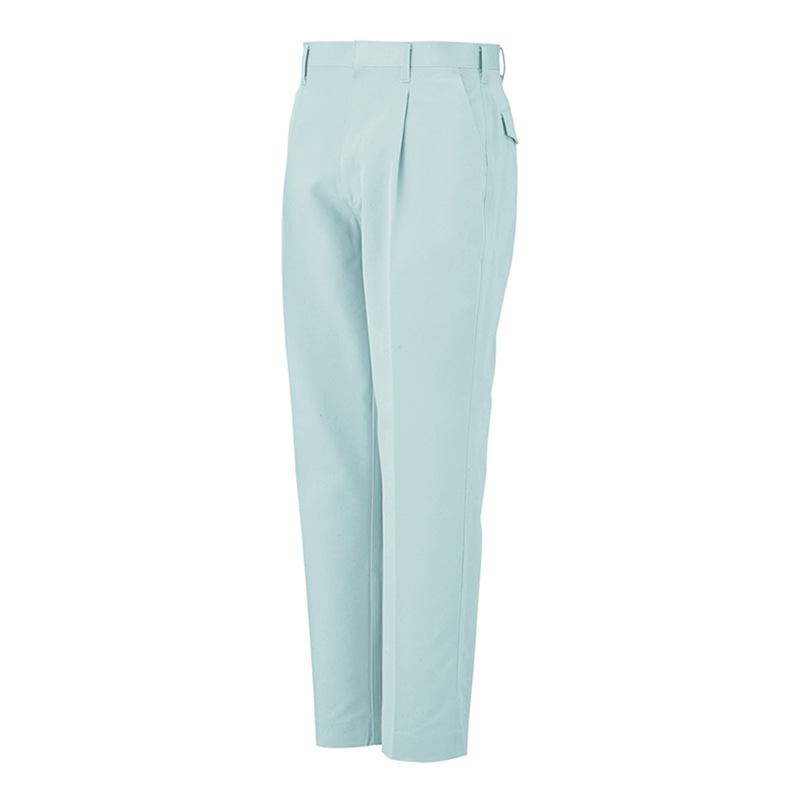 コーコス信岡 抗菌防臭・防縮 ワンタックスラックス A-1743 パウダーグリーン 106cm 1枚（ご注文単位1枚）【直送品】