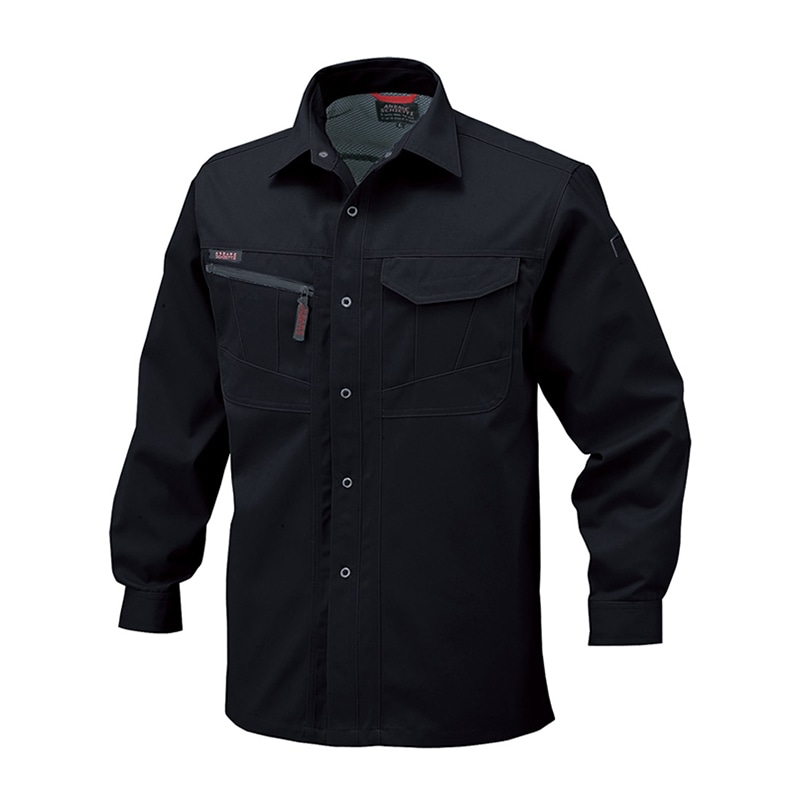 コーコス信岡 長袖シャツ A-1768 ブラックサファイア 4L 1枚（ご注文単位1枚）【直送品】