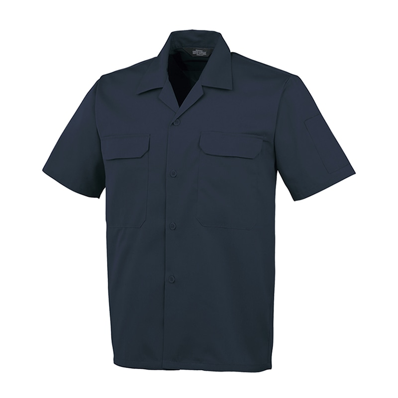 コーコス信岡 エコ5IVEスター 開襟半袖シャツ A-6657 チャコール EL 1枚（ご注文単位1枚）【直送品】